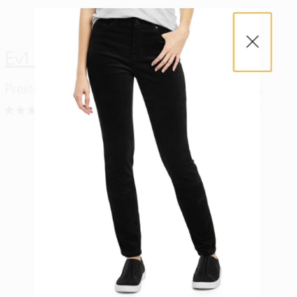 3/$25 EV1 Preston Black Velvet Skinny Jeans
